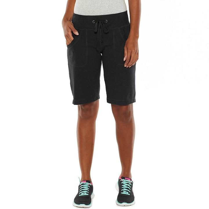 Women's Tek Gear&reg; Core Lifestyle Bermuda Shorts, Size: Small, Black