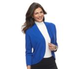 Women's Dana Buchman Jersey Stitch Bolero Jacket, Size: Large, Med Blue