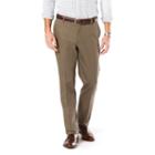 Men's Dockers&reg; Stretch Signature Khaki Athletic-fit Flat-front Pants, Size: 38x32, Med Brown