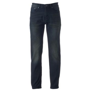 Men's Dusted Bootcut Jeans, Size: 36x34, Dark Blue