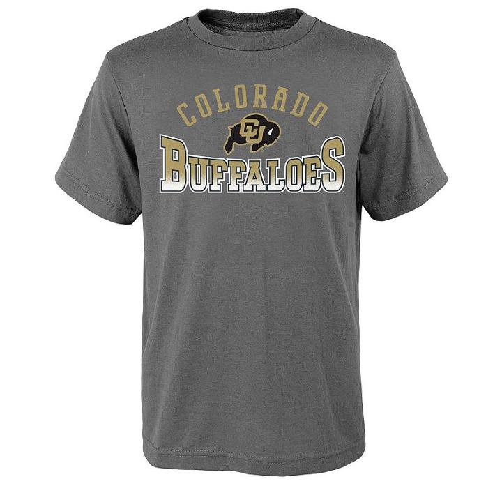 Boys 8-20 Colorado Buffaloes Fade Tee, Boy's, Size: M(10-12), Grey (charcoal)