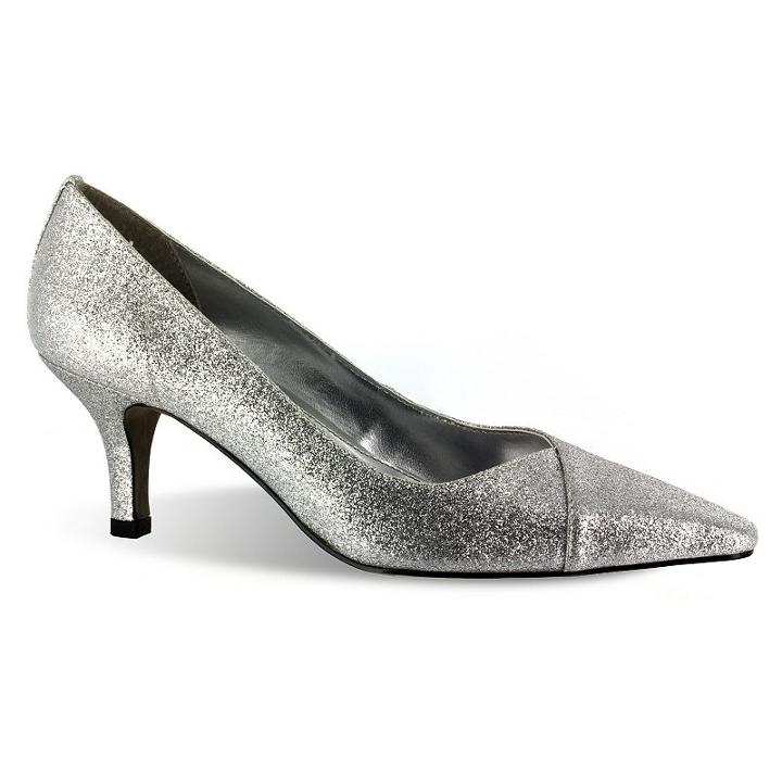 Easy Street Chiffon Women's Dress Heels, Size: Medium (8), Grey