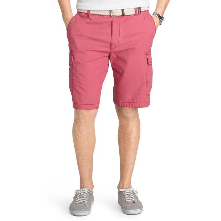 Men's Izod Seaside Ripstop Cargo Shorts, Size: 44, Red Other