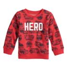 Baby Boy Jumping Beans&reg; Print Pullover Softest Fleece Top, Size: 24 Months, Med Red
