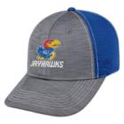 Adult Top Of The World Kansas Jayhawks Upright Performance One-fit Cap, Men's, Med Grey