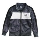 Boys 4-7 Puma Zip Tricot Track Jacket, Size: 4, Natural