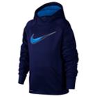 Boys 8-20 Nike Fading Swoosh Therma Hoodie, Size: Large, Blue