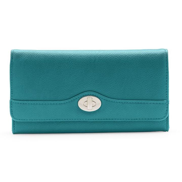 Croft & Barrow&reg; File Master Rfid-blocking Clutch, Women's, Turquoise/blue (turq/aqua)