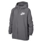 Boys 8-20 Nike Woven Hoodie Jacket, Size: Medium, Med Grey