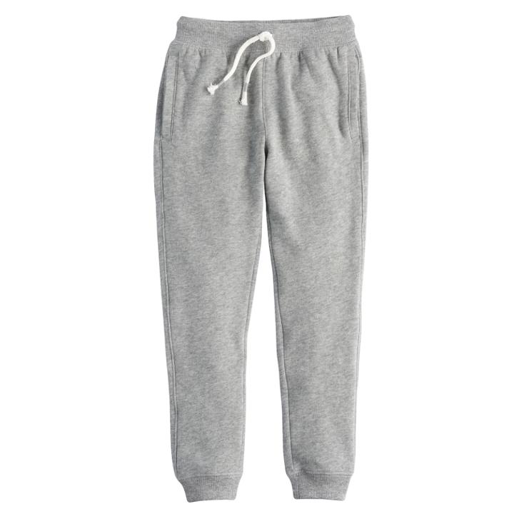 Boys 4-10 Jumping Beans&reg; Fleece Jogger Pants, Size: 4, Grey