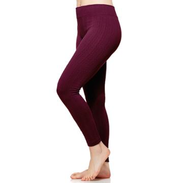 Women's Hottotties By Terramar Knitted Fleece Leggings, Size: Medium, Pink Ovrfl
