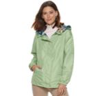 Women's D.e.t.a.i.l.s Hooded Reversible Jacket, Size: Large, Lt Green
