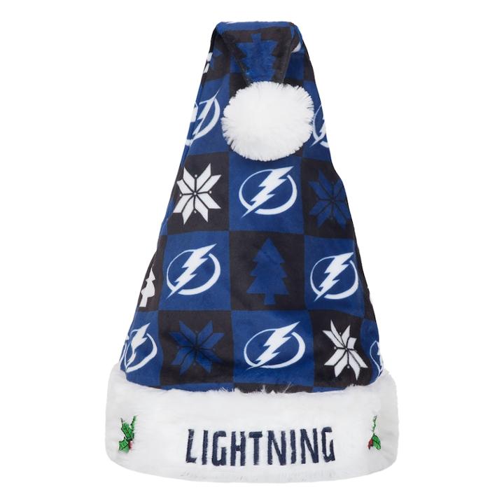 Foco Tampa Bay Lightning Christmas Santa Hat, Multicolor