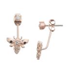 Lc Lauren Conrad Bee Nickel Free Front-back Earrings, Women's, Light Pink