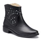 Chooka Women's Laser-cut Waterproof Rain Boots, Size: 10, Black