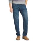 Men's Izod Straight-fit Sportflex Stretch Performance Jeans, Size: 42x34, Dark Blue