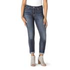 Women's Denizen From Levi's&reg; Modern Slim Cuffed Jeans, Size: 14, Dark Blue