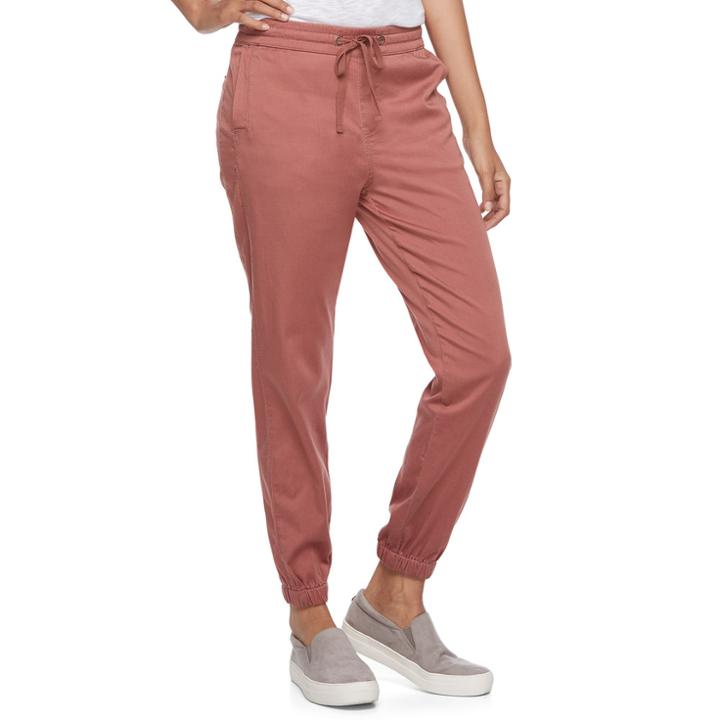 Juniors' Unionbay Erica Jogger Pants, Teens, Size: Small, Pink