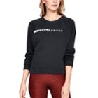 Women's Under Armour Rival Fleece Raglan Sweatshirt, Size: Xs, Black