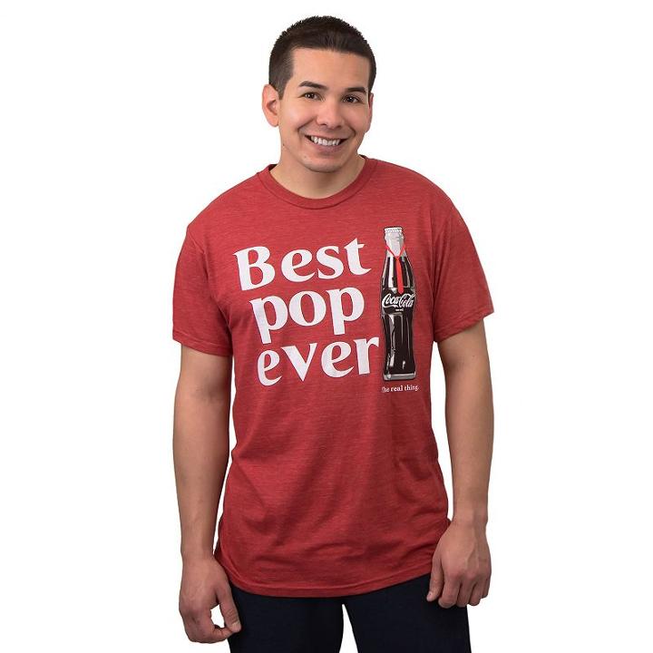Men's Coca-cola Best Pop Tee, Size: Small, Red