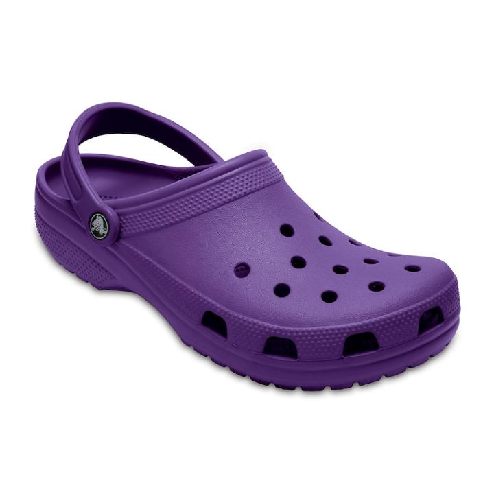Crocs Classic Adult Clogs, Adult Unisex, Size: M5w7, Drk Purple