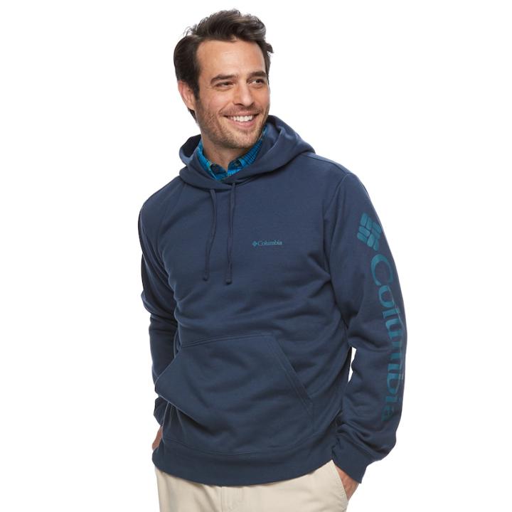 Big & Tall Columbia Viewmont Logo Hoodie, Men's, Size: 4xb, Blue Other