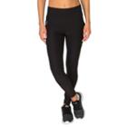 Women's Rbx Mesh-panel Leggings, Size: Large, Black