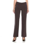 Women's Apt. 9&reg; Piped Straight-leg Dress Pants, Size: 10 T/l, Brown