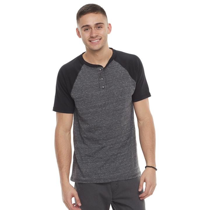 Men's Urban Pipeline&reg; Ultimate Baseball Henley, Size: Xxl, Black
