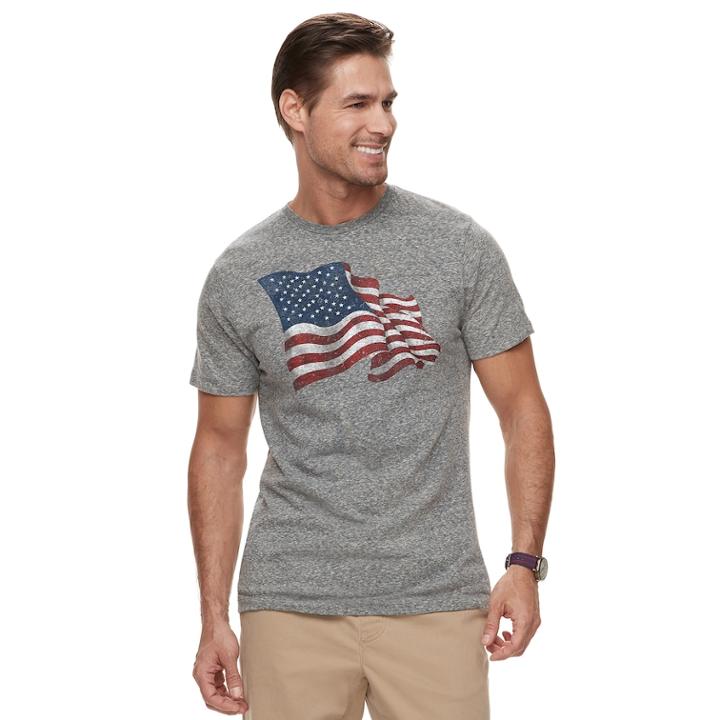 Men's Sonoma Goods For Life&trade; Americana Graphic Tee, Size: Large, Grey