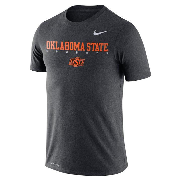 Men's Nike Oklahoma State Cowboys Facility Tee, Size: Xxl, Char