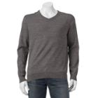 Big & Tall Sonoma Goods For Life&trade; Solid V-neck Sweater, Men's, Size: 2xb, Dark Grey