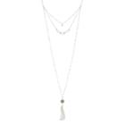 Lc Lauren Conrad Tassel Pendant Layered Necklace, Women's, Blue