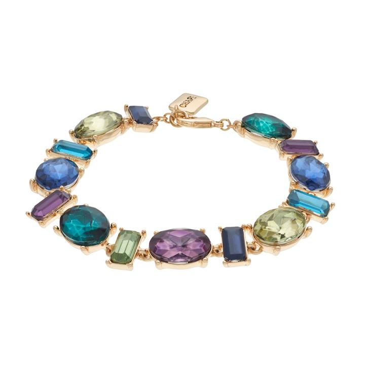 Chaps Nickel Free Simulated Gemstone Bracelet, Women's, Multicolor