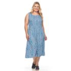 Plus Size Croft & Barrow&reg; Smocked Challis Dress, Women's, Size: 3xl, Lt Purple