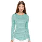 Women's Apt. 9&reg; Essential Crewneck Tee, Size: Small, Brt Green