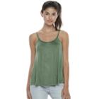 Juniors' Mudd&reg; Braided Scoopneck Tank, Teens, Size: Medium, Med Green