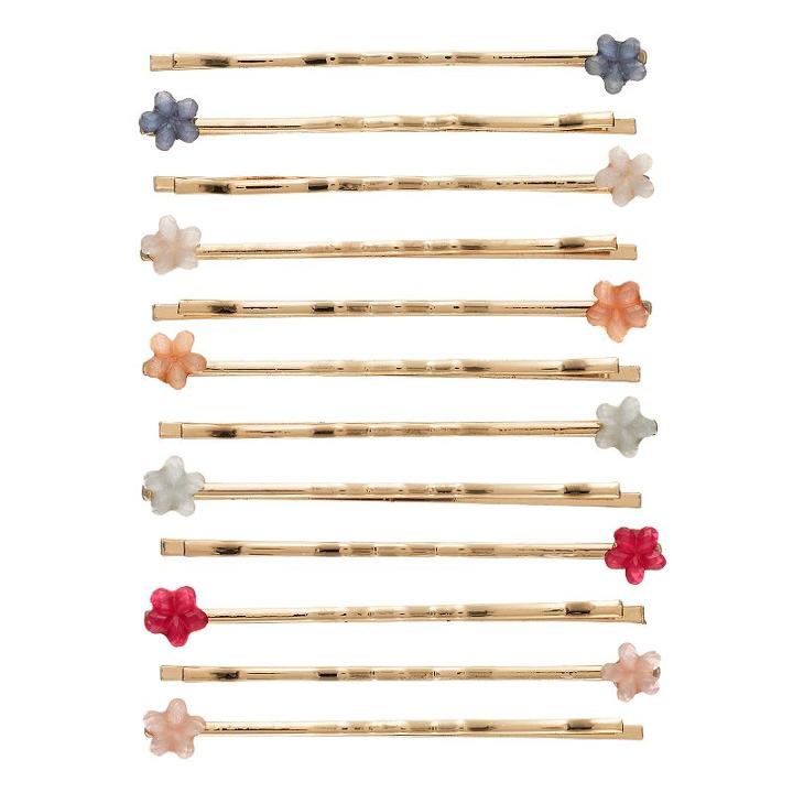Lc Lauren Conrad 12-pc. Flower Bobby Pin Set, Women's, Multicolor