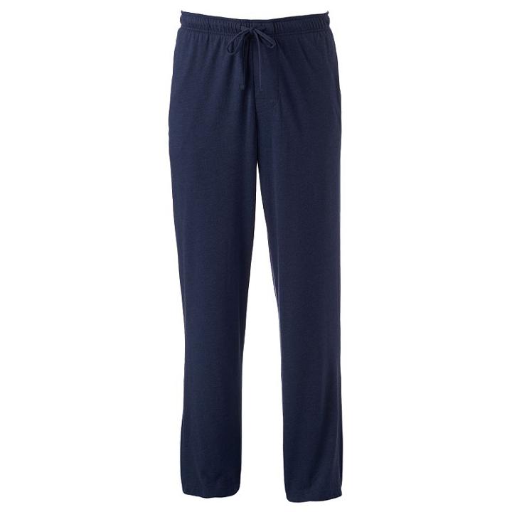 Big & Tall Croft & Barrow&reg; True Comfort Knit Lounge Pants, Men's, Size: 2xb, Blue (navy)