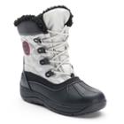 Totes Evette Women's Quilted Waterproof Winter Boots, Size: Medium (8), Silver