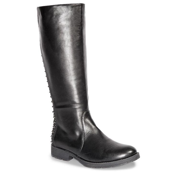 Gia-mia Corps Women's Knee High Dance Boots, Girl's, Size: 8, Black