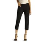 Women's Lee Elena Twill Pull-on Capris, Size: 12 Avg/reg, Black