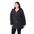 Plus Size Apt. 9&reg; Hooded A-line Parka, Women's, Size: 1xl, Black