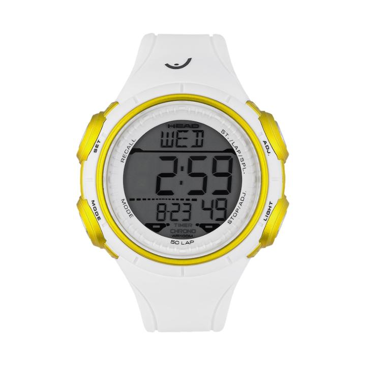 Head Men's Slalom Digital 50-lap Chronograph Watch - He-100-03, Size: Large, White