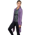 Women's Soybu Shelby Wrap Cardigan, Size: Medium, Med Purple