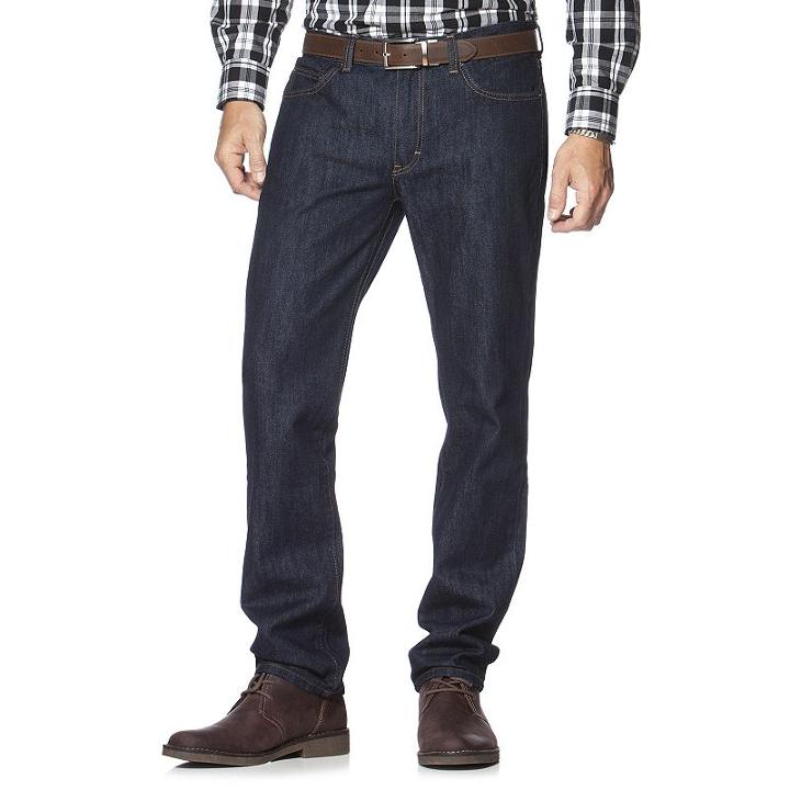Men's Chaps 5-pocket Slim Straight-fit Jeans, Size: 33x32, Blue