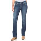 Women's Apt. 9&reg; Embellished Bootcut Jeans, Size: 4 T/l, Med Blue