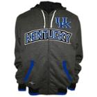 Men's Franchise Club Kentucky Wildcats Power Play Reversible Hooded Jacket, Size: Xxl, Grey