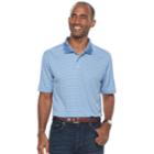 Men's Croft & Barrow&reg; Cool & Dry Classic-fit Striped Performance Polo, Size: Xxl, Blue (navy)