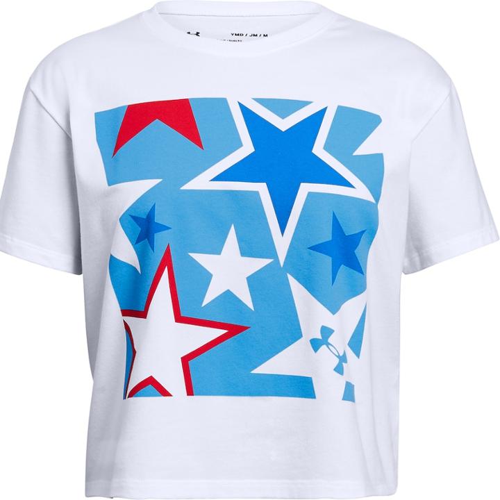 Girls 7-16 Under Armour Americana Stars Graphic Tee, Size: Large, White